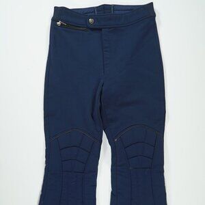 Descente Pants Womens Size 30 Blue Waterproof Padded Wool Blend Made In Japan